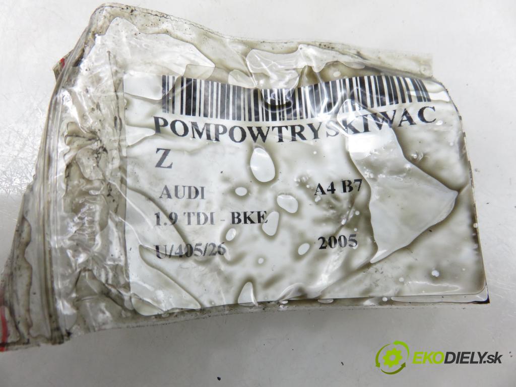 AUDI A4 (8EC, B7) SEDAN 2005 85,00 1.9 TDI - BKE 1896,00 Vstrekovač 038130073BH ; 0414720230 (Vstrekovač paliva)