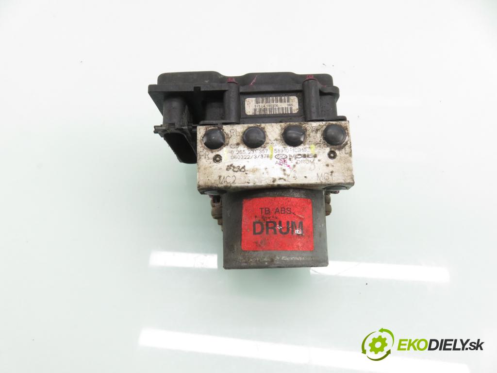HYUNDAI GETZ (TB) HB 2002 60,00 1.3 i - G4EA 1341,00 Pumpa ABS 0265800389 ; 0265231357 ; 589101C310 (Pumpa ABS)