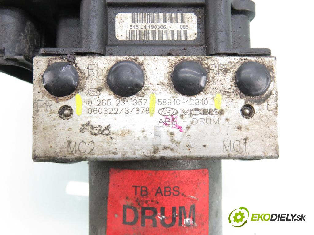 HYUNDAI GETZ (TB) HB 2002 60,00 1.3 i - G4EA 1341,00 Pumpa ABS 0265800389 ; 0265231357 ; 589101C310 (Pumpa ABS)