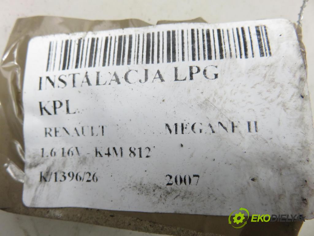 RENAULT MEGANE II (BM0/1_, CM0/1_) HB 2007 82,00 1.6 16V - K4M 812 1598,00 INSTALACE: LPG komplentní 67R017009 ; 67R010973 ; 67R016865