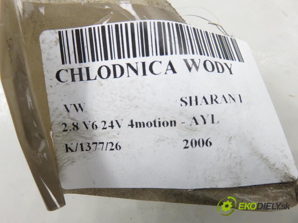 VW SHARAN (7M8, 7M9, 7M6) MINIVAN 2006 150,00 2.8 V6 24V 4motion - AYL 2792,00 chladič vody 7M3121253A