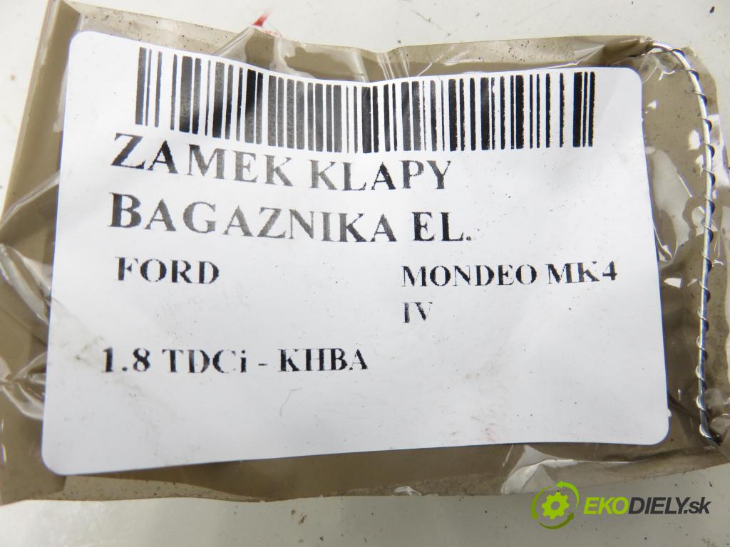 FORD MONDEO IV (BA7) LIFTBACK 2007 92,00 1.8 TDCi - KHBA 1753,00 zámok dveří kufr EL. 3M51R442A66AR