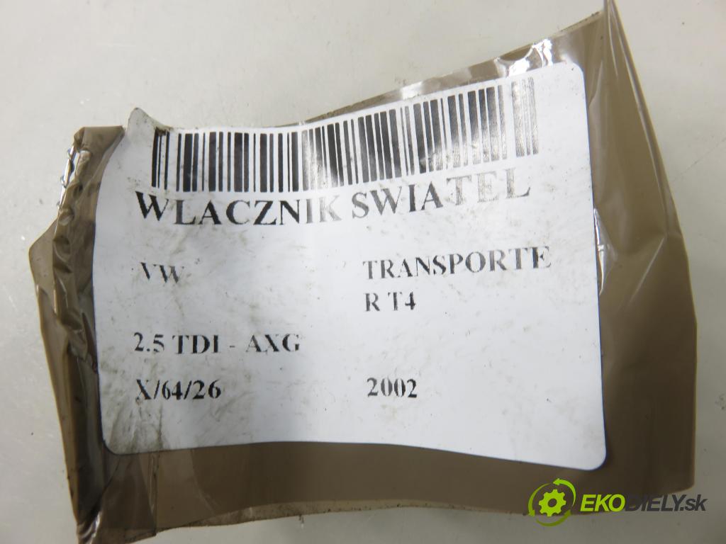VW TRANSPORTER IV Autobus (70XB, 70XC, 7DB, 7DW, 7DK) BUS 2002 111,00 2.5 TDI - AXG 2461,00 přepínač světla 7D09414531E