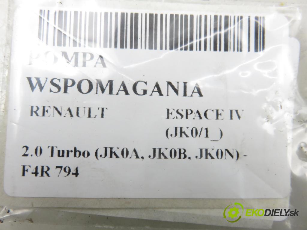 RENAULT ESPACE IV (JK0/1_) MINIVAN 2003 120,00 2.0 Turbo 163 - F4R 794 1998,00 Pumpa servočerpadlo 26054891 (Servočerpadlo)