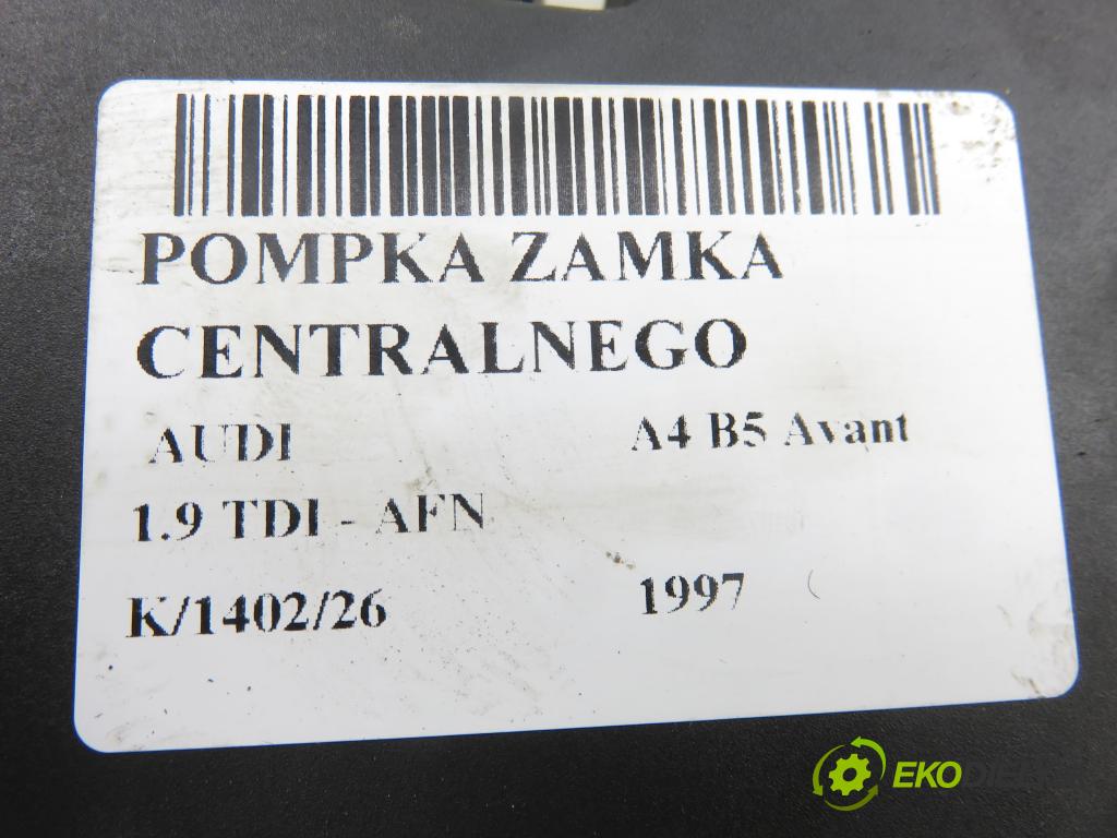 AUDI A4 Avant (8D5, B5) KOMBI 1997 81,00 1.9 TDI - AFN 1896,00 motorek zámku centrálního 8L0862257E