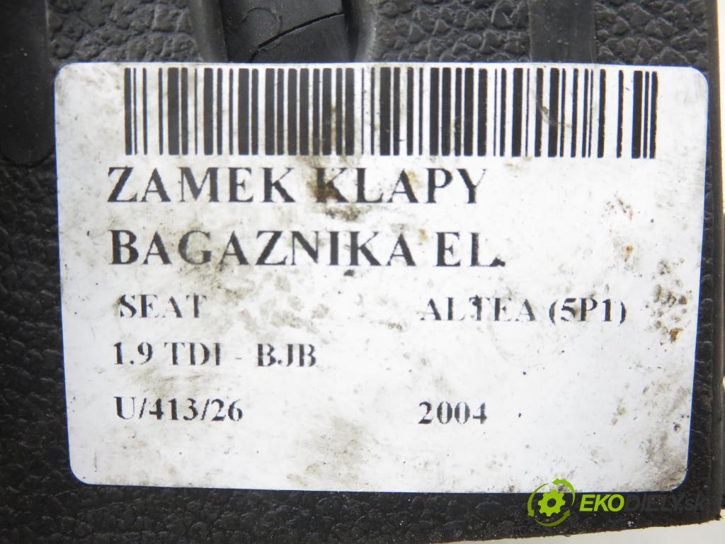 SEAT ALTEA (5P1) MINIVAN 2004 77,00 1.9 TDI PD 105 - BJB 1896,00 zámok dverí kufor EL. 1K6827505B