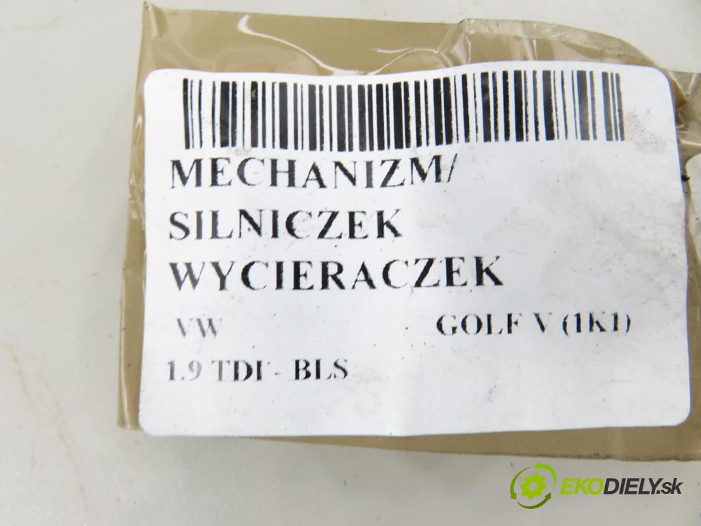VW GOLF V (1K1) HB 2007 77,00 1.9 TDI - BLS 1896,00 MECHANISMUS/ motorek stěračů 1397220501 ; 1K1955119E ; 1K1955023G