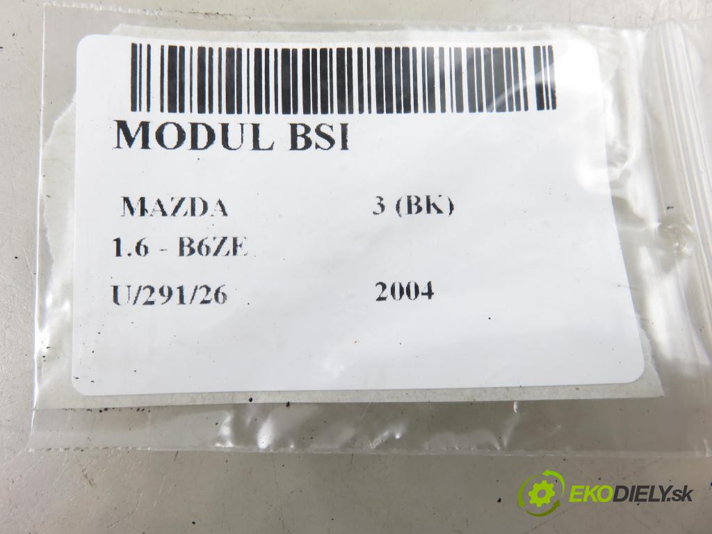 MAZDA 3 (BK) HB 2004 77,00 1.6 - B6ZE 1598,00 MODUL BSI BP4K66730C