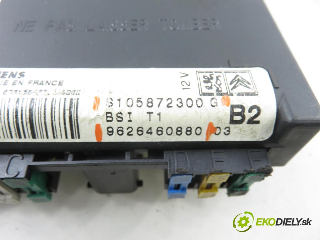 PEUGEOT 206 liftback (2A/C) HB 2000 55,00 1.4 i - KFW (TU3JP) 1360,00 MODUL BSI 9626460880 ; S105872300G