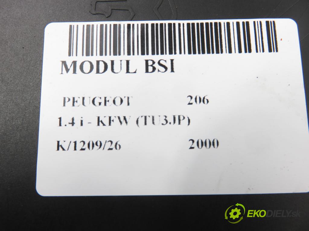 PEUGEOT 206 liftback (2A/C) HB 2000 55,00 1.4 i - KFW (TU3JP) 1360,00 MODUL BSI 9626460880 ; S105872300G