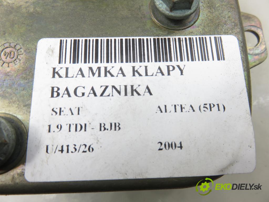 SEAT ALTEA (5P1) MINIVAN 2004 77,00 1.9 TDI - BJB 1896,00 klika dveří kufr 5P0827565C