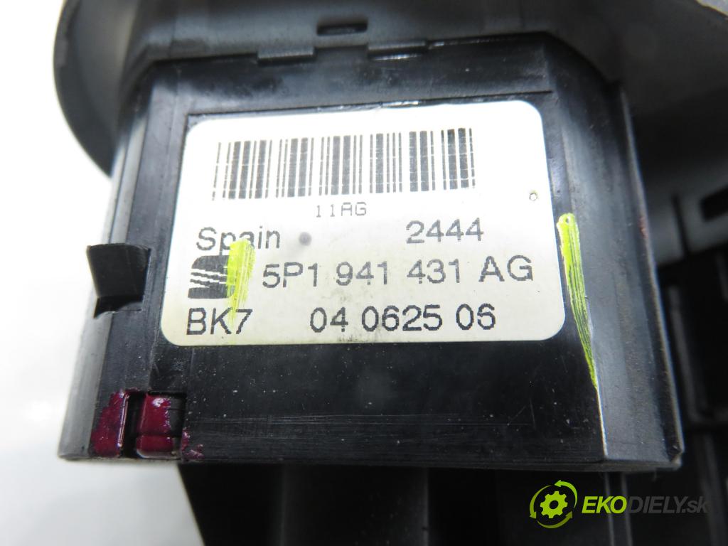 SEAT ALTEA (5P1) MINIVAN 2004 77,00 1.9 TDI PD 105 - BJB 1896,00 přepínač světla 5P1941431AG