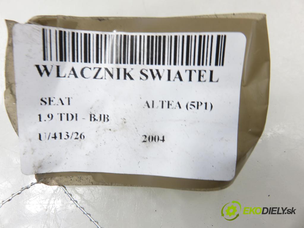 SEAT ALTEA (5P1) MINIVAN 2004 77,00 1.9 TDI PD 105 - BJB 1896,00 přepínač světla 5P1941431AG