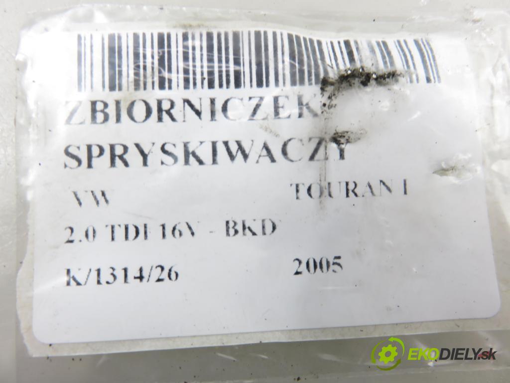 VW TOURAN (1T1, 1T2) MINIVAN 2005 103,00 2.0 TDI 16V 140 - BKD 1968,00 Nádržka ostrekovačov 1T0955453C ; 1T0955453D ; 1T0955453E (Kľučka dverí ostatné)