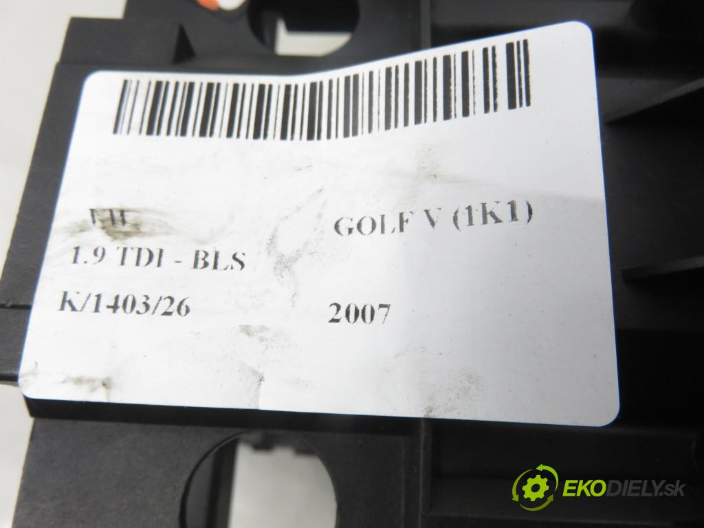 VW GOLF V (1K1) HB 2007 77,00 1.9 TDI - BLS 1896,00 páčka/prepínač 1K0953503DT ; 1K0953549BC ; 1K0959653C