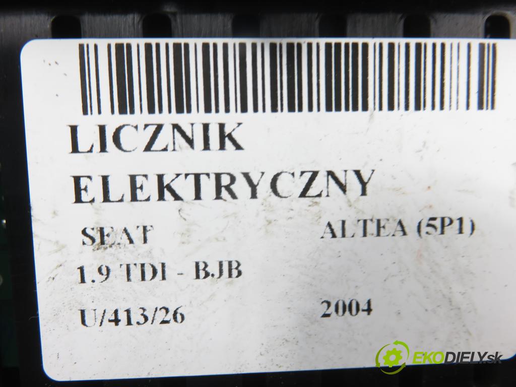 SEAT ALTEA (5P1) MINIVAN 2004 77,00 1.9 TDI PD 105 - BJB 1896,00 Prístrojovka elektrický 5P0920822G