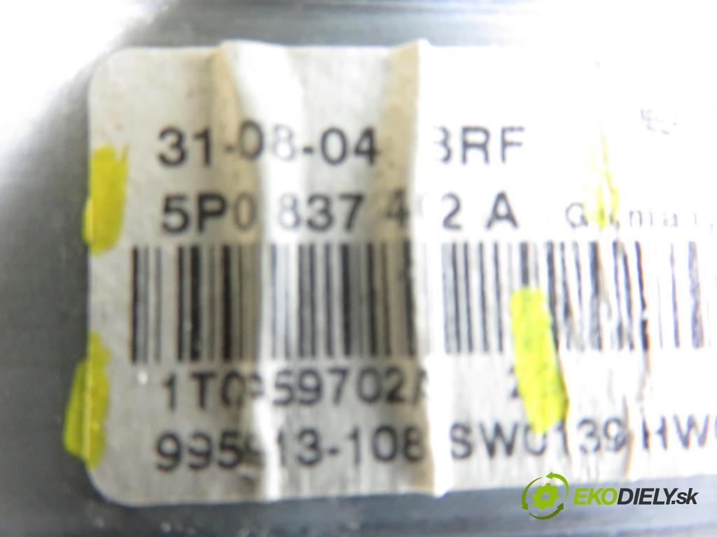 SEAT ALTEA (5P1) MINIVAN 2004 77,00 1.9 TDI PD 105 - BJB 1896,00 Mechanizmus okien 1K0959792D ; 5P0837402A ; 1T0959702A