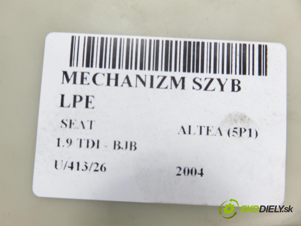 SEAT ALTEA (5P1) MINIVAN 2004 77,00 1.9 TDI PD 105 - BJB 1896,00 Mechanizmus okien 1K0959793D ; 5P0837401A ; 1T0959701A