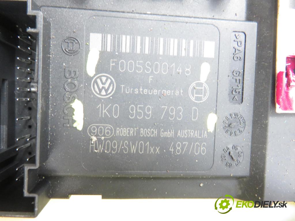 SEAT ALTEA (5P1) MINIVAN 2004 77,00 1.9 TDI PD 105 - BJB 1896,00 Mechanizmus okien 1K0959793D ; 5P0837401A ; 1T0959701A