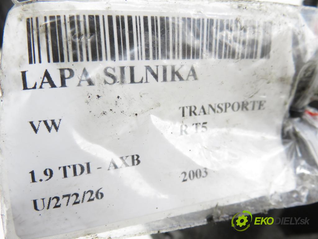 VW TRANSPORTER V Skrzynia (7HA, 7HH, 7EA, 7EH) FURGON 2003 77,00 1.9 TDI - AXB 1896,00 uchycení motora 038199207AF