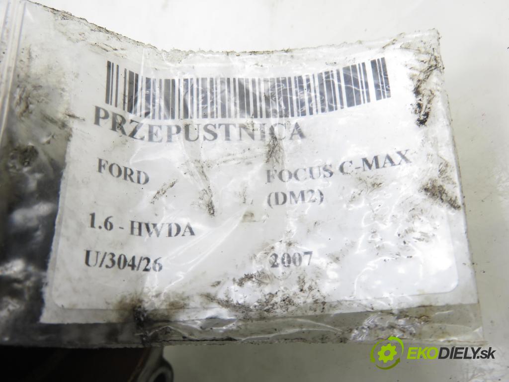 FORD FOCUS C-MAX (DM2) MINIVAN 2007 74,00 1.6 - HWDA 1596,00 škrtíci klapka VP4F9U9E928BA ; VP2S6U9E927F ; 2S6UFA (Škrticí klapka)