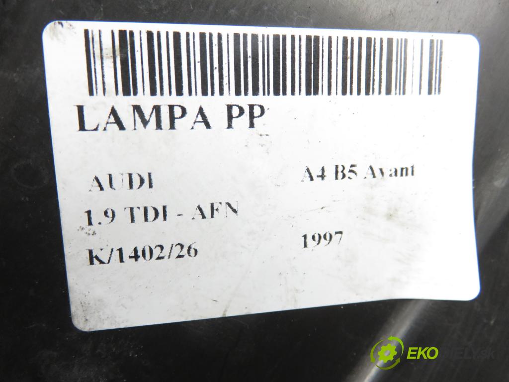 AUDI A4 Avant (8D5, B5) KOMBI 1997 81,00 1.9 TDI - AFN 1896,00 Svetlo PP 8D0941004E