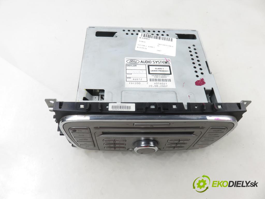 FORD MONDEO IV (BA7) LIFTBACK 2007 92,00 1.8 TDCi - KHBA 1753,00 RADIO CD 7S7T18C815BA
