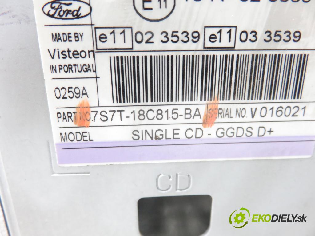FORD MONDEO IV (BA7) LIFTBACK 2007 92,00 1.8 TDCi - KHBA 1753,00 RADIO CD 7S7T18C815BA