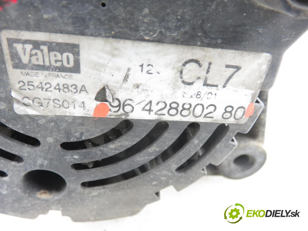 PEUGEOT 206 liftback (2A/C) HB 2001 440,00 1.1 i - HFX (TU1JP) 1124,00 Alternátor 9642880280 (Alternátor)