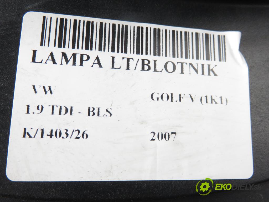 VW GOLF V (1K1) HB 2007 77,00 1.9 TDI - BLS 1896,00 světlo levé zadní 1K6945095Q