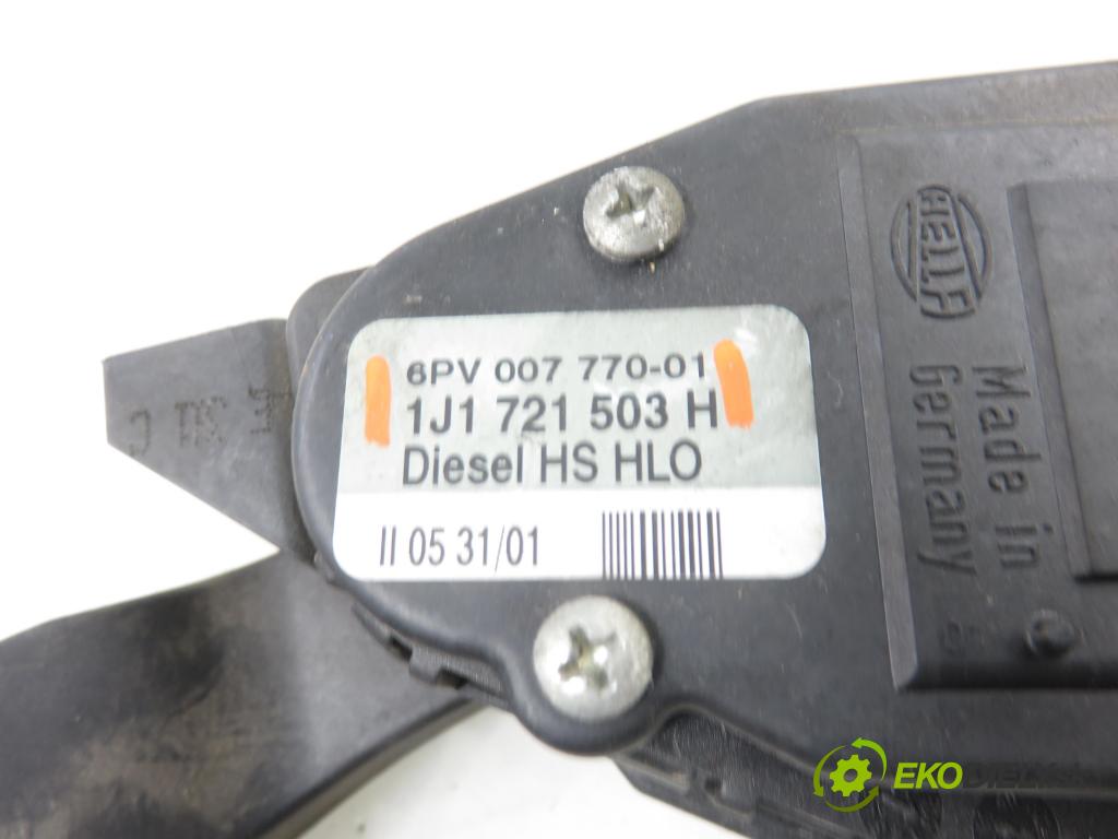 AUDI A3 (8L1) HB 2001 96,00 1.9 TDI PD 130 - ASZ 1896,00 potenciometr plynového pedálu 1J1721503H ; 6PV00777001 (Potenciometr plynového pedálu)