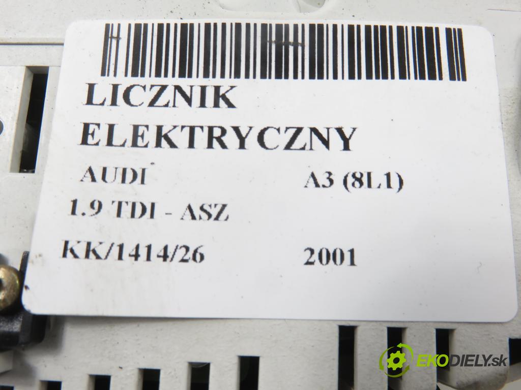 AUDI A3 (8L1) HB 2001 96,00 1.9 TDI - ASZ 1896,00 prístrojovka elektrický 8L0920900E
