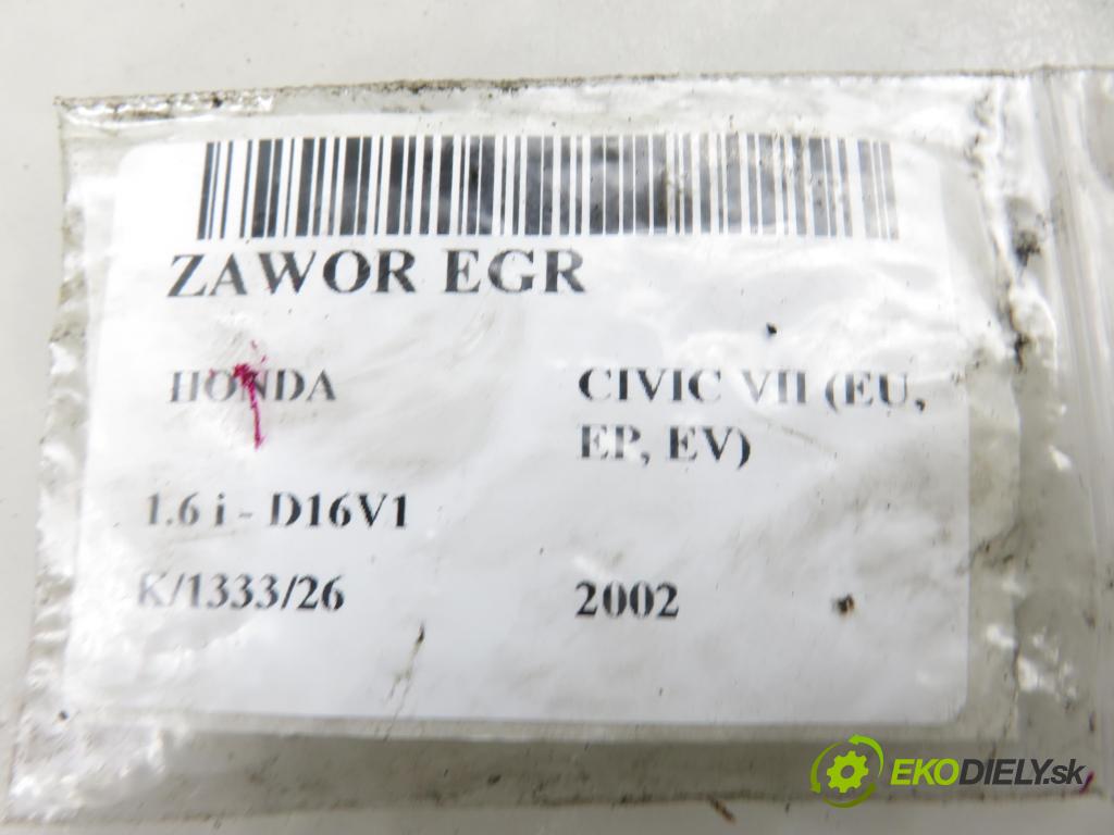 HONDA CIVIC VII Hatchback (EU, EP, EV) HB 2002 81,00 1.6 i - D16V1 1590,00 VENTIL EGR