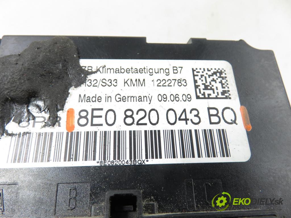 SEAT EXEO (3R2) SEDAN 2010 105,00 2.0 TDI - CAGA 1968,00 Panel kúrenia KLIMATRONIK 8E0820043BQ