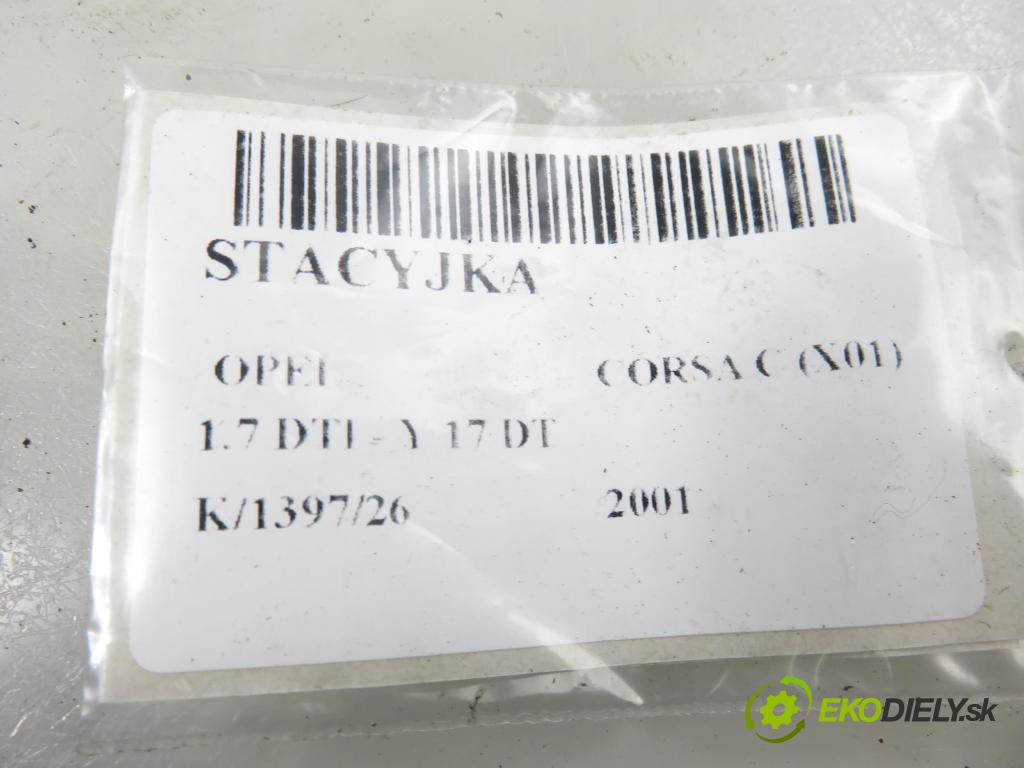 OPEL CORSA C (X01) HB 2001 55,00 1.7 DTI - Y 17 DT 1686,00 spínačka 90589313 ; 90589389 ; 24445098 (Spínací skříňka)