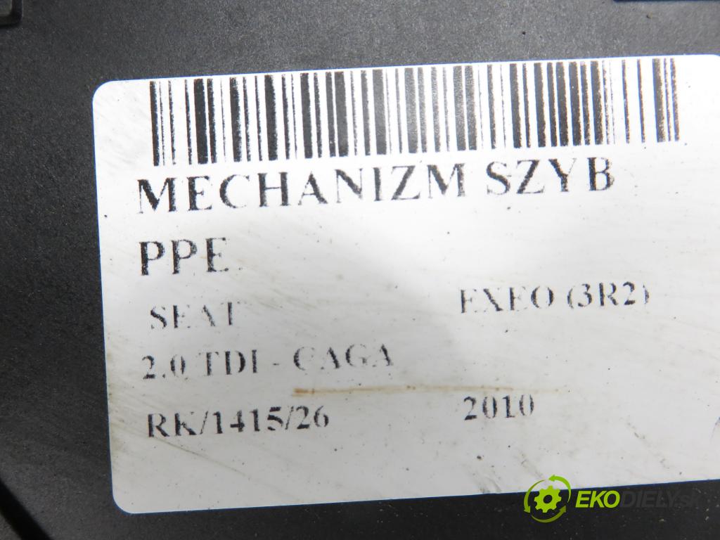 SEAT EXEO (3R2) SEDAN 2010 105,00 2.0 TDI CR 143 - CAGA 1968,00 mechanismus oken PPE 8E1959802G ; 5WK49200CBF