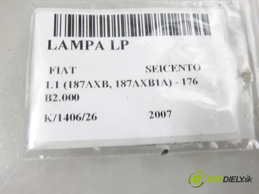 FIAT SEICENTO / 600 (187_) HB 2007 40,00 1.1 54 - 176 B2.000 1108,00 světlo LP