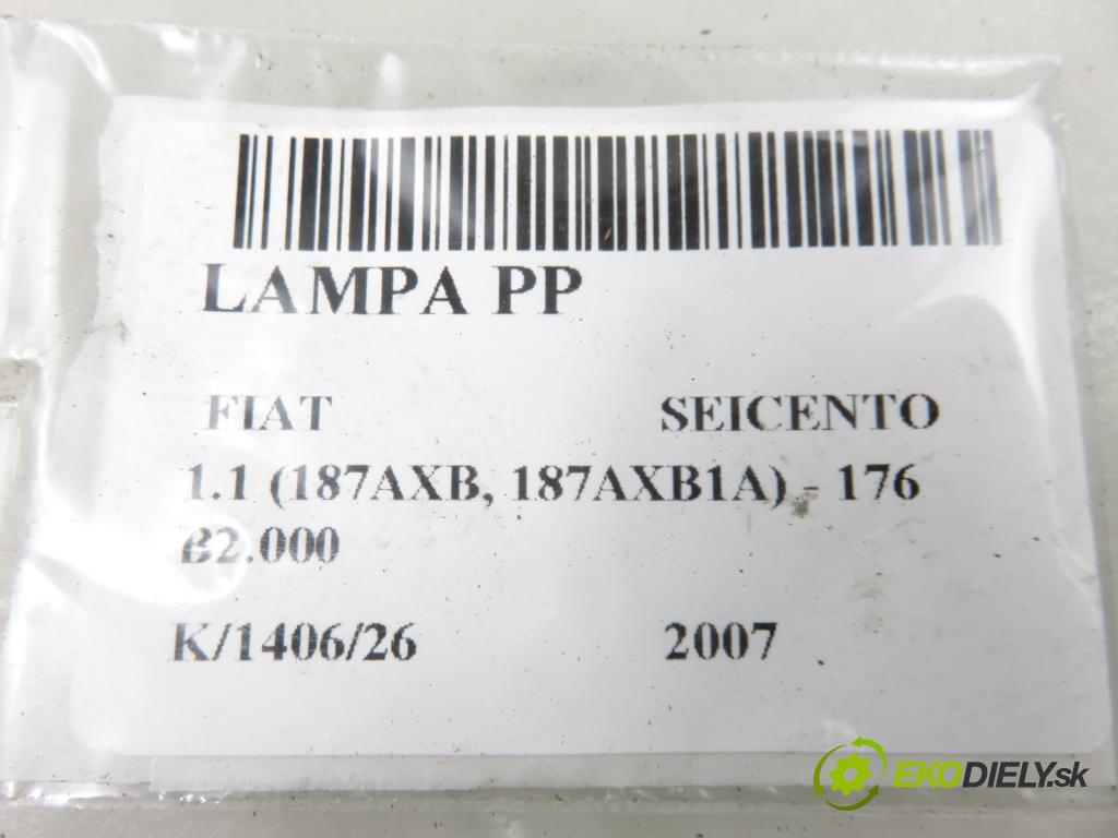 FIAT SEICENTO / 600 (187_) HB 2007 40,00 1.1 54 - 176 B2.000 1108,00 světlo PP 46769165