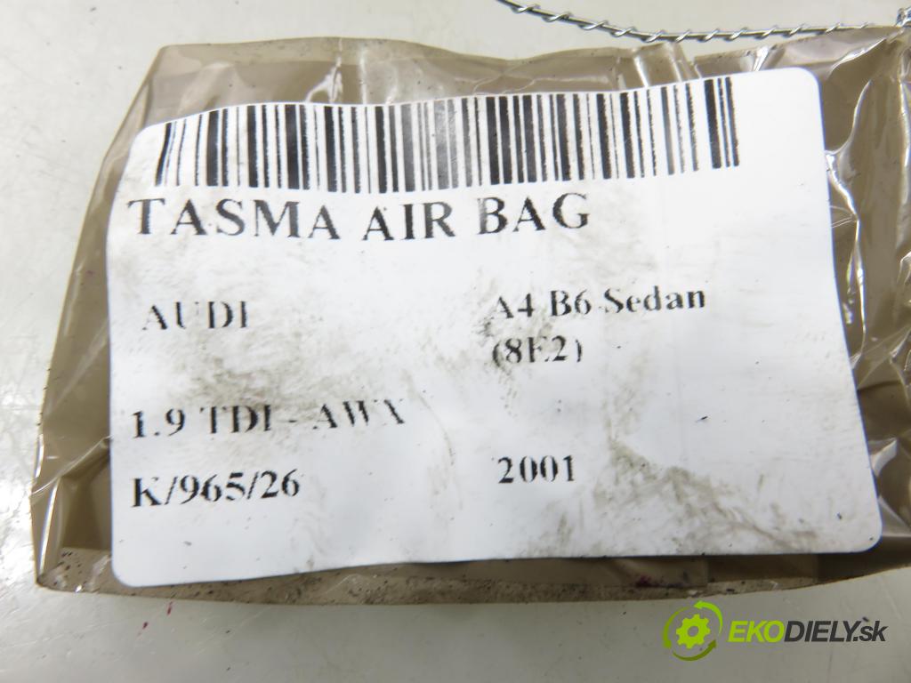 AUDI A4 (8E2, B6) SEDAN 2001 96,00 1.9 TDI PD 130 - AWX 1896,00 PÁSKA: air BAG 8E0953541D