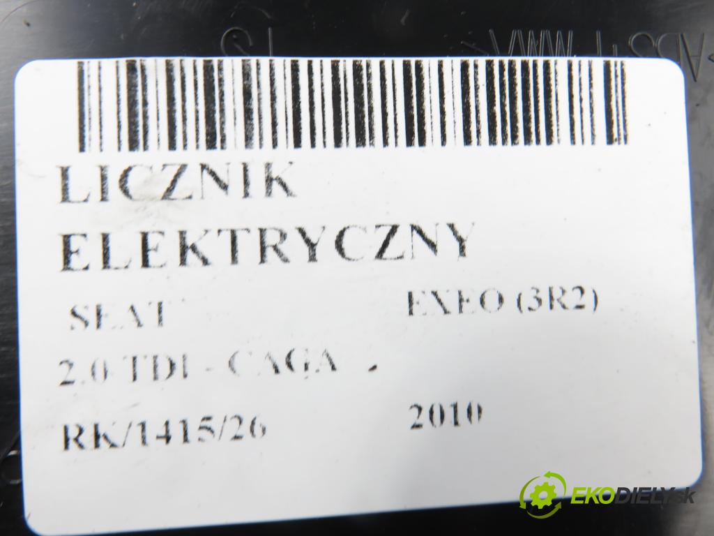 SEAT EXEO (3R2) SEDAN 2010 105,00 2.0 TDI - CAGA 1968,00 prístrojovka elektrický 0263676315 ; 3R0920830E