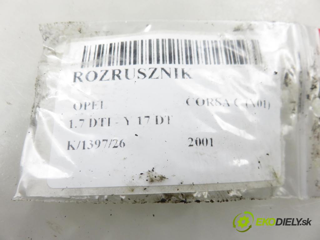 OPEL CORSA C (X01) HB 2001 55,00 1.7 DTI - Y 17 DT 1686,00 startér 8971891181 ; S114829B (Startér)