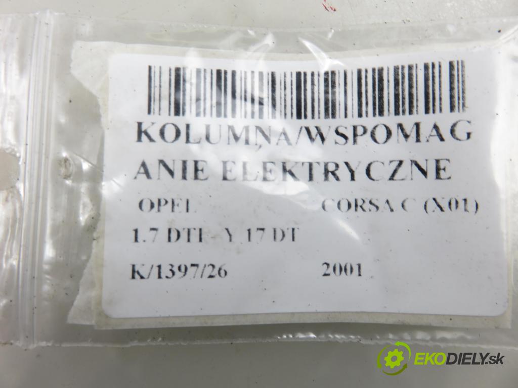 OPEL CORSA C (X01) HB 2001 55,00 1.7 DTI - Y 17 DT 1686,00 SLOUPEC / PODPORA elektrický 24463940 ; 24463937 ; Q1T17772MZZ