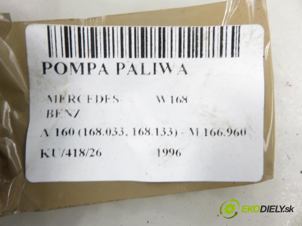 MERCEDES-BENZ KLASA A (W168) HB 1996 75,00 1.6 102 A 160  M 166.960 1598,00 pumpa paliva A1684701494 ; 72281000