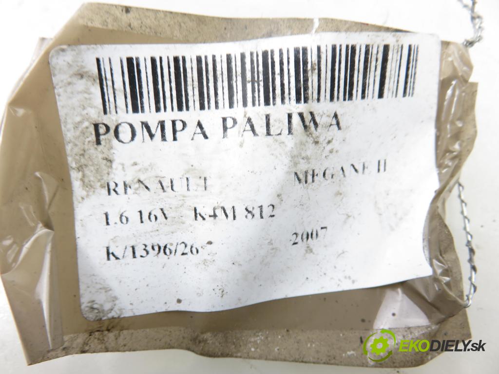 RENAULT MEGANE II (BM0/1_, CM0/1_) HB 2007 82,00 1.6 16V - K4M 812 1598,00 Pumpa paliva 8200689362