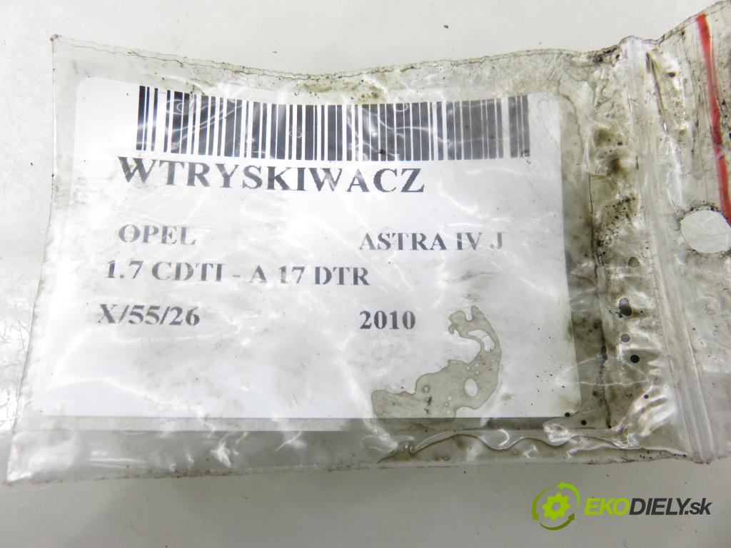 OPEL ASTRA J HB 2010 92,00 1.7 CDTI - A 17 DTR 1686,00 vstřikovač 8973762703 (Vstřikovač paliva)