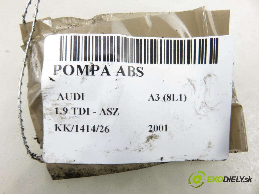 AUDI A3 (8L1) HB 2001 96,00 1.9 TDI PD 130 - ASZ 1896,00 Pumpa ABS 10096003133 ; 1C0907379E ; 10020600094 (Pumpa ABS)