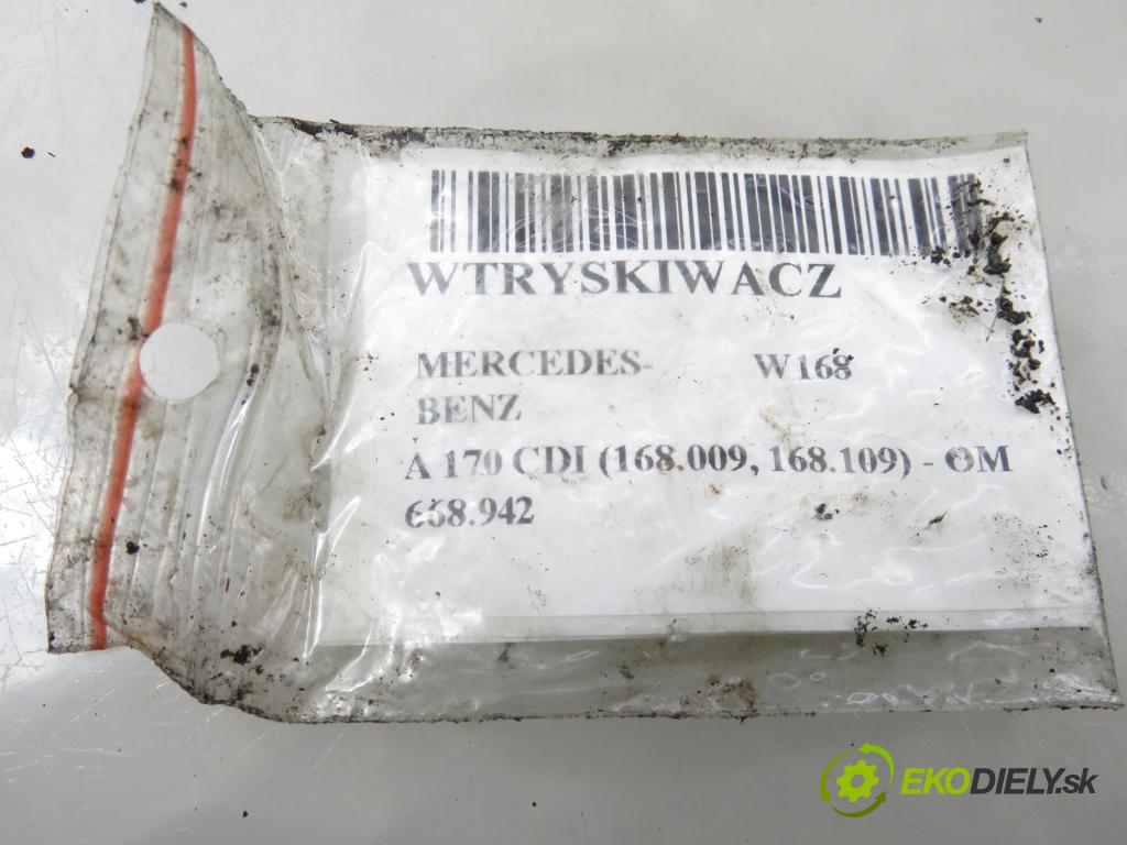 MERCEDES-BENZ KLASA A (W168) HB 2001 70,00 A 170 CDI 95 - OM 668.942 1689,00 vstřikovač 0445110116 ; 6680700987 (Vstřikovač paliva)