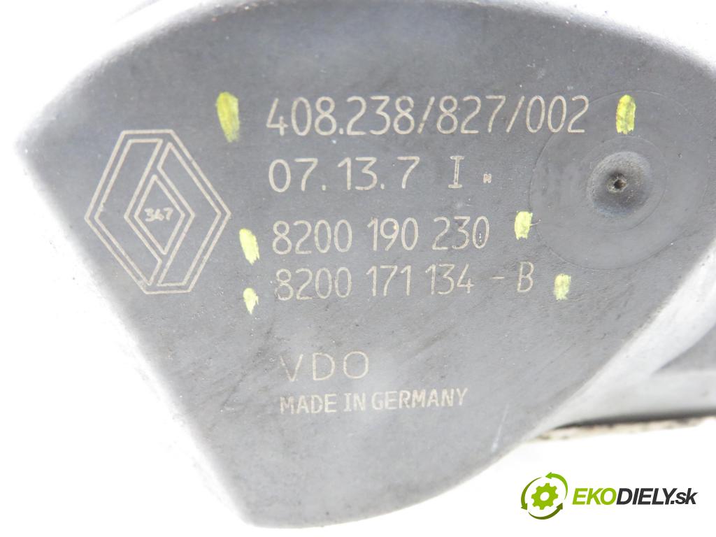 RENAULT MEGANE II (BM0/1_, CM0/1_) HB 2007 82,00 1.6 16V - K4M 812 1598,00 Škrtiaca klapka 8200190230 ; 8200171134B ; 408238827002 (Škrtiaca klapka)
