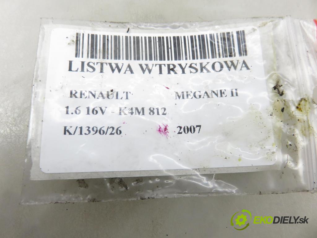 RENAULT MEGANE II (BM0/1_, CM0/1_) HB 2007 82,00 1.6 16V - K4M 812 1598,00 Lišta vstrekovacia H132259 ; ITGDC9 ; 8200135504 (Vstrekovacia lišta)