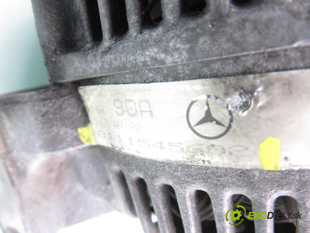 MERCEDES-BENZ KLASA A (W168) HB 1996 75,00 1.6 102 A 160  M 166.960 1598,00 Alternátor 0111545602 (Alternátor)